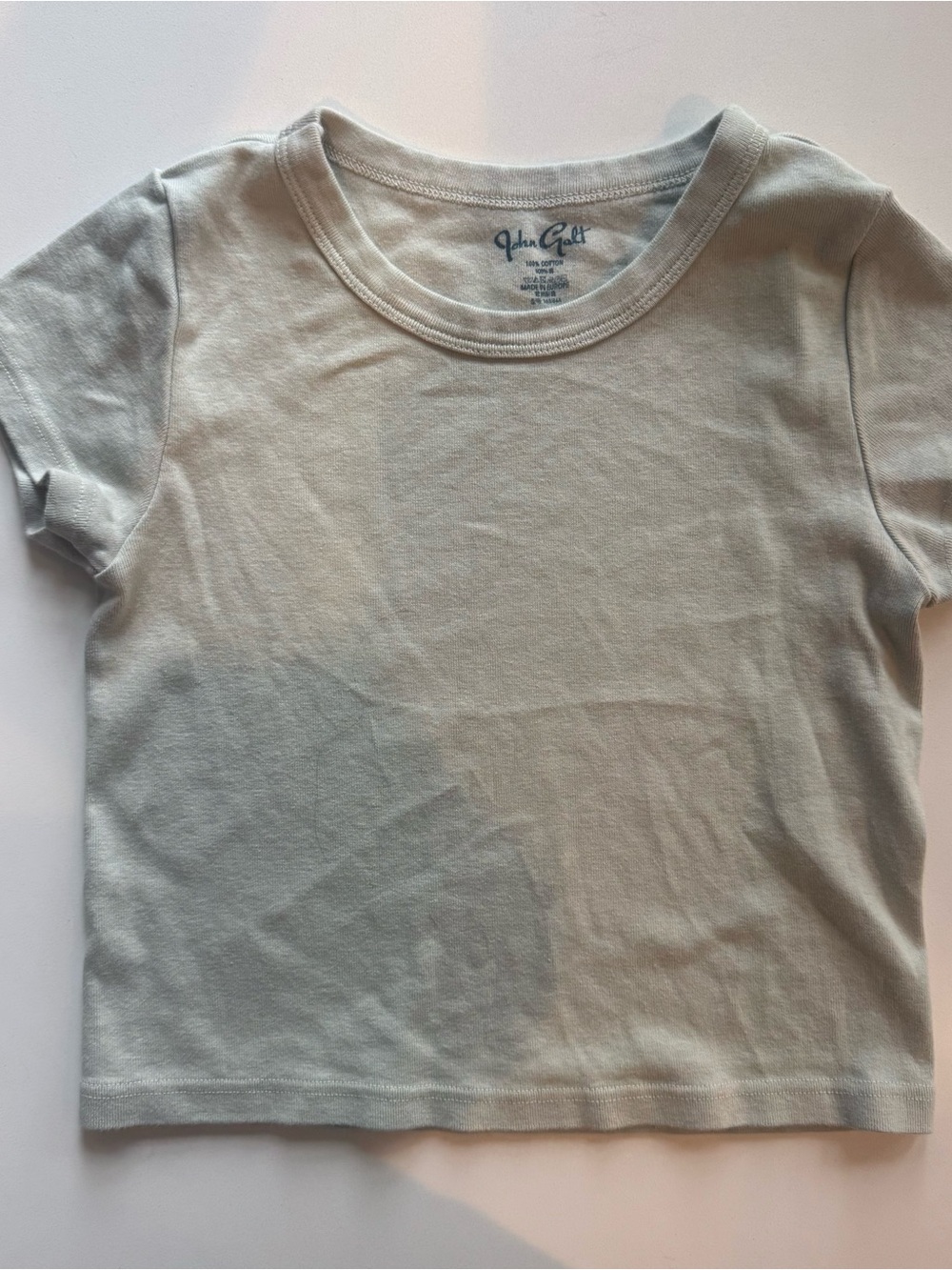 Brandy Melville Kids Sage Green Short Sleeve Tee